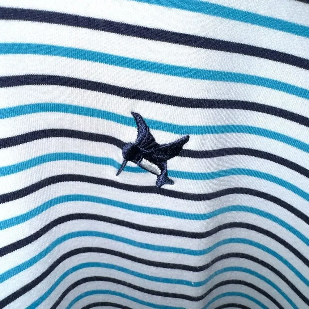Teal & White Polo Ralph Lauren Golf Performance Golf Polo Shirt Size XL